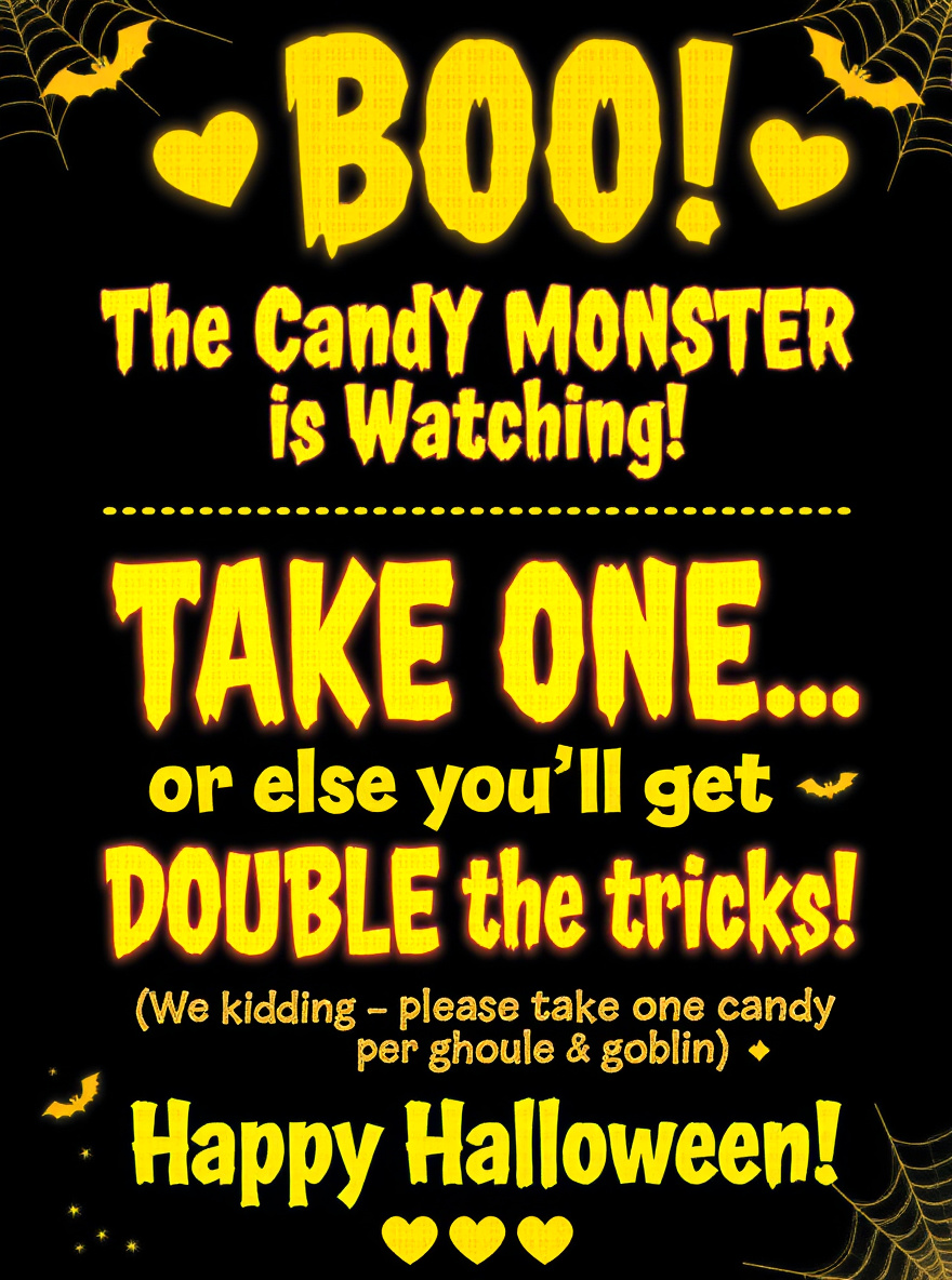 Trick or Treat Notice